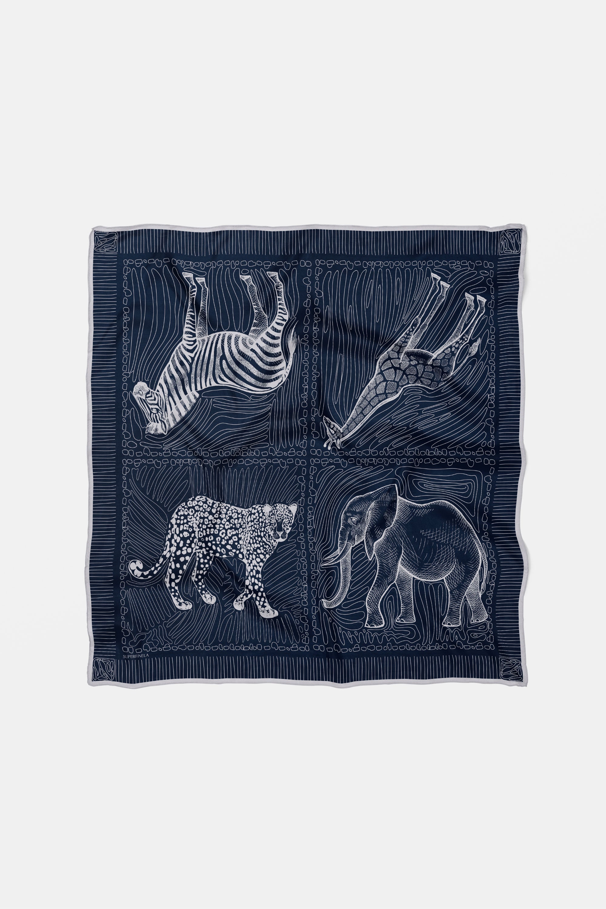 Midnight Safari Yün Şal