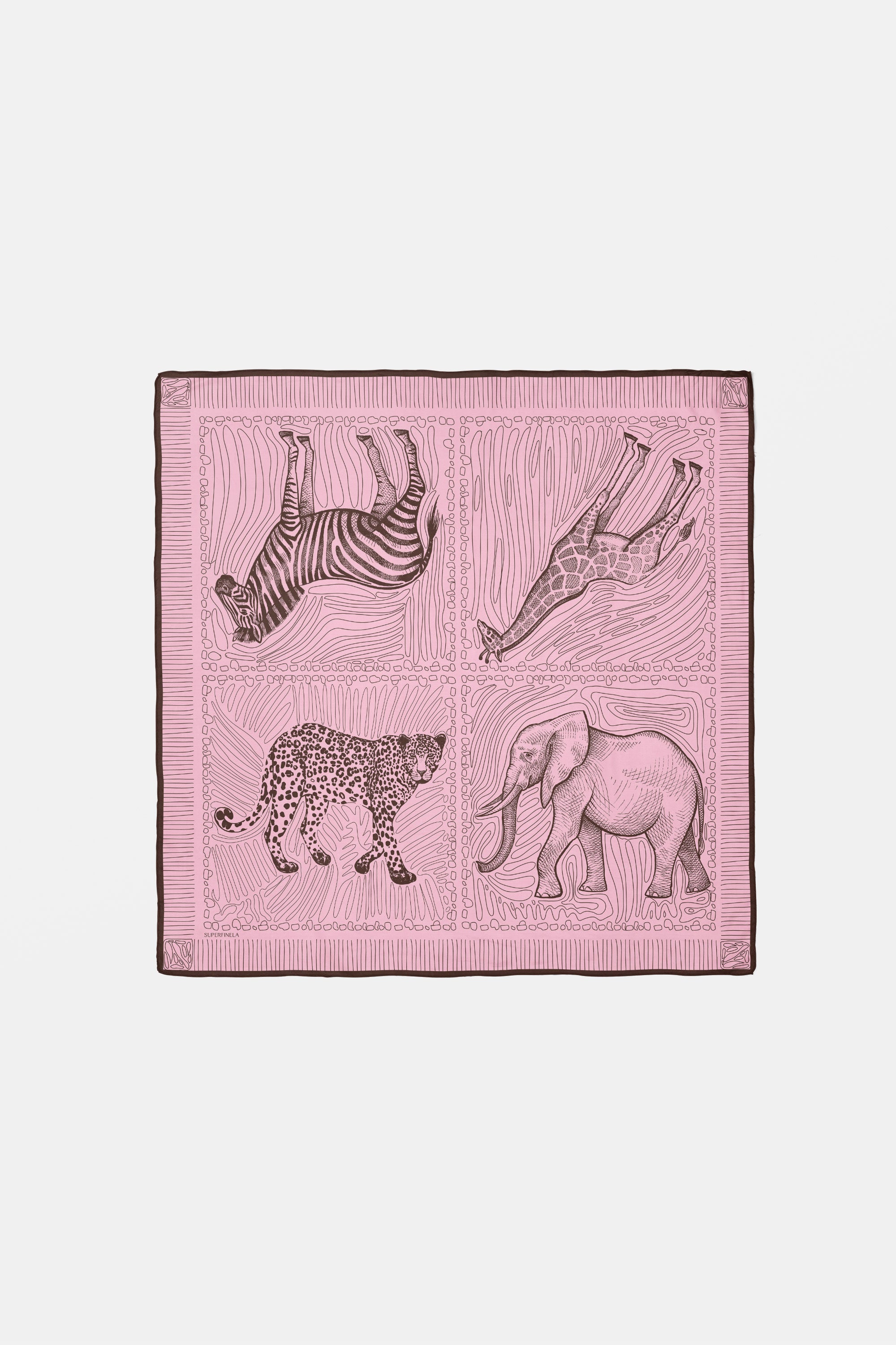 Dusty Rose Safari Yün Şal